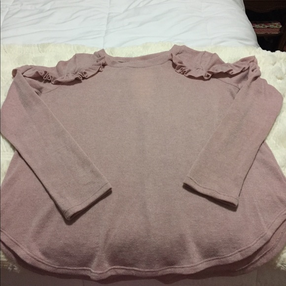 Pink Open Back Ruffled Top - Picture 2 of 5